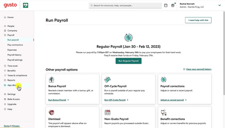 How to Sync Gusto to QuickBooks Online - Gentle Frog Bookkeeping and ...