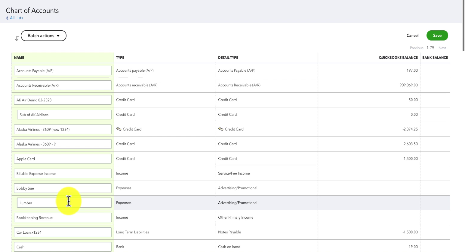 A Guide To The Chart Of Accounts In QuickBooks Online Gentle Frog 