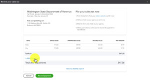 Adding a sales tax adjustment in QBO.