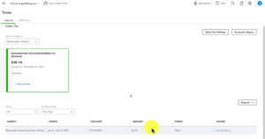 Finding how much sales tax you owe in QBO.