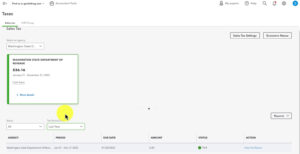 Sales Tax status Paid in QBO.
