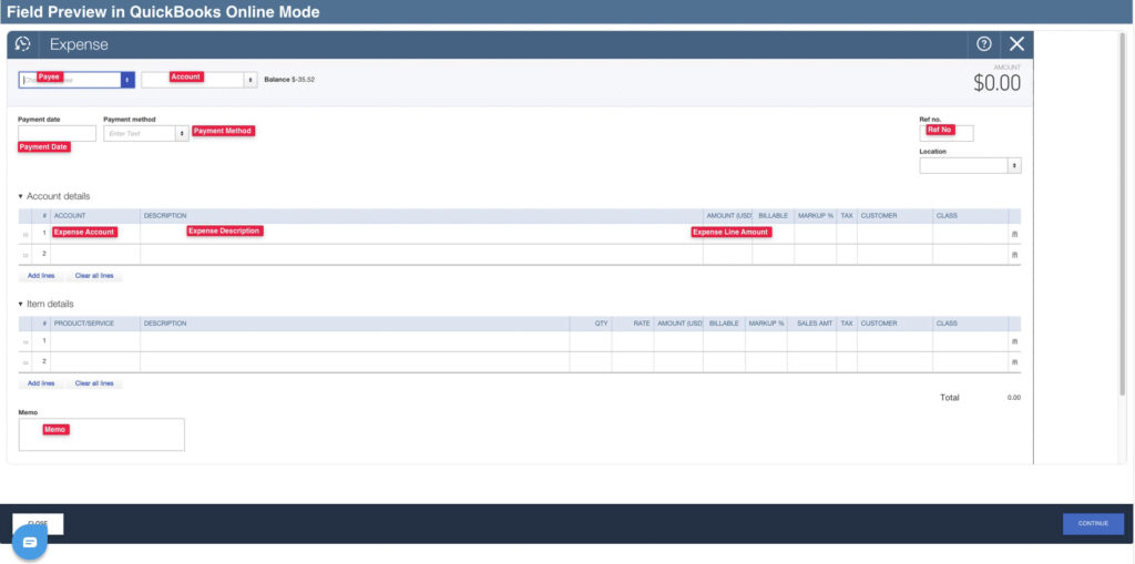 Field mapping image explanation in SaasAnt