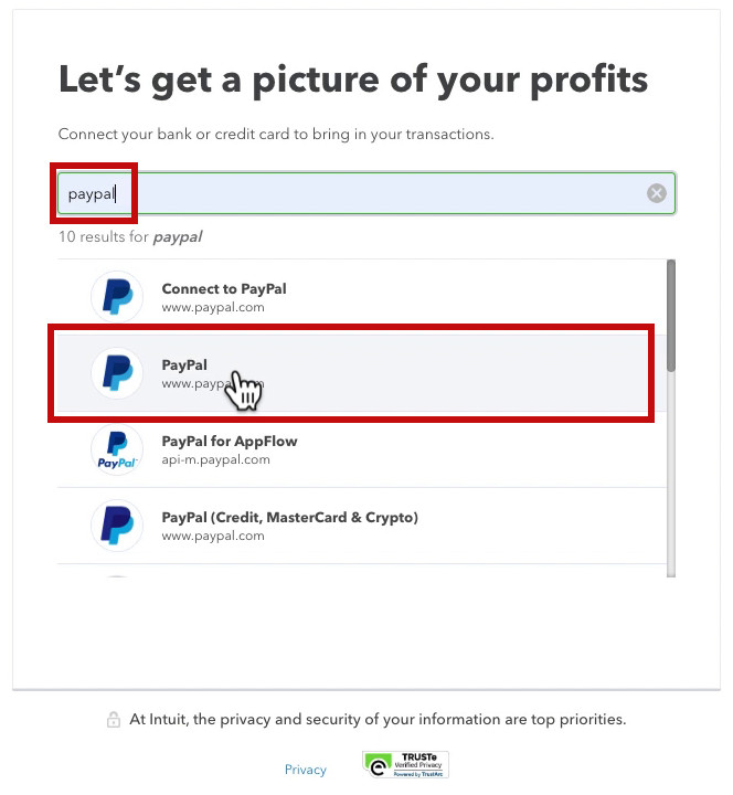 Connect PayPal to QBO