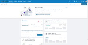 Xero dashboard for a brand new organization