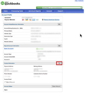 Edit your contact email address in QuickBooks Payments (Intuit merchant services)